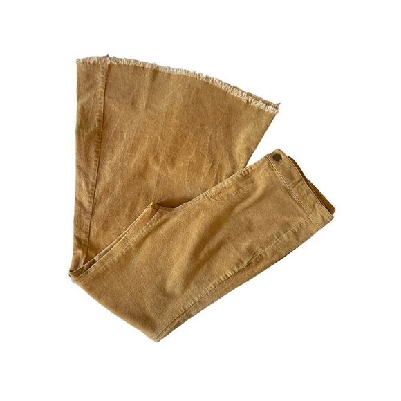 Fashion On Earth Velvet Corduroy 17” Flare Pant Women’s Sz S Camel Boho Hippie - Picture 5 of 10